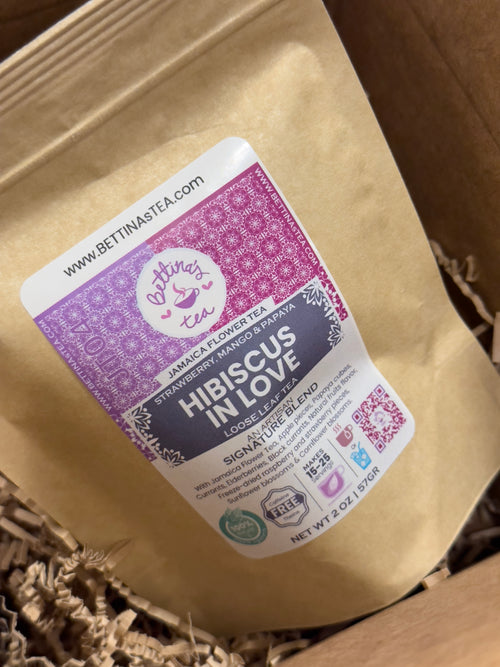 Hibiscus In Love Loose Leaf Tea 2oz packaging
