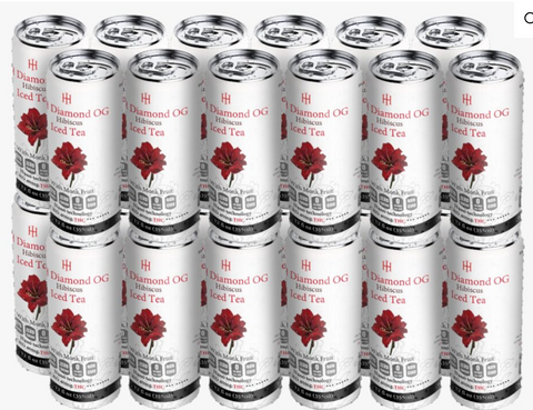 24 Pack Red Diamond Hibiscus Iced Tea