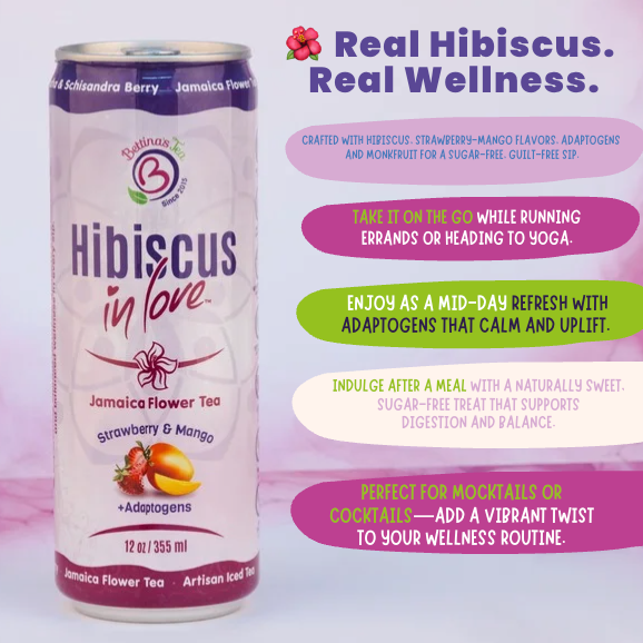 Hibiscus In Love Canned Iced Tea
